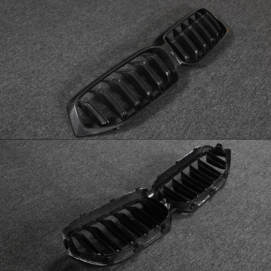 M-Look V1 Kidney Grilles (2020-2023, Carbon) for BMW 6 Series G32 2017- - image 2