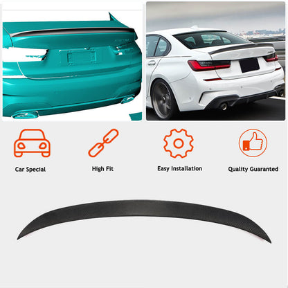 Rear Trunk Spoiler Carbon Fiber V12 (SD) for BMW 3 series G20/21 2018- - image 2