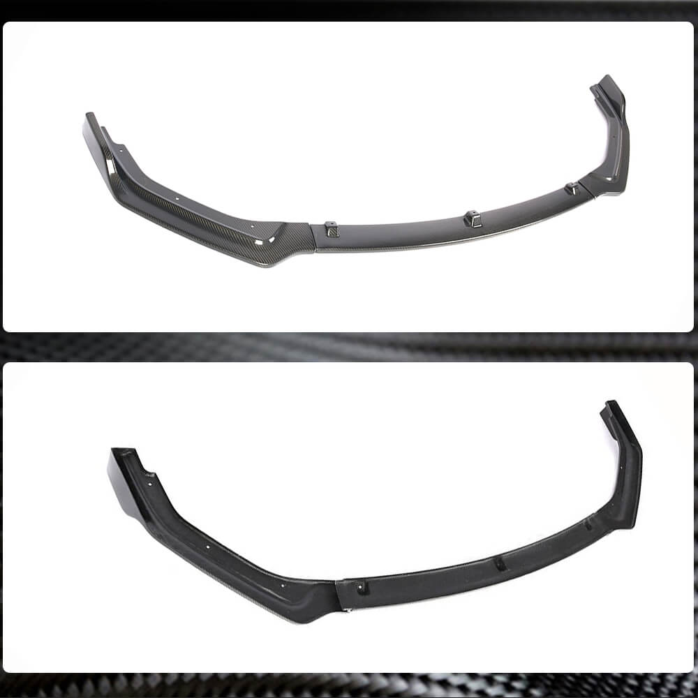Lip V2 front bumper cover (for Q50 Base 2018-2023, Carbon) for Infiniti Q50/Q60 2013-2024 - image 2