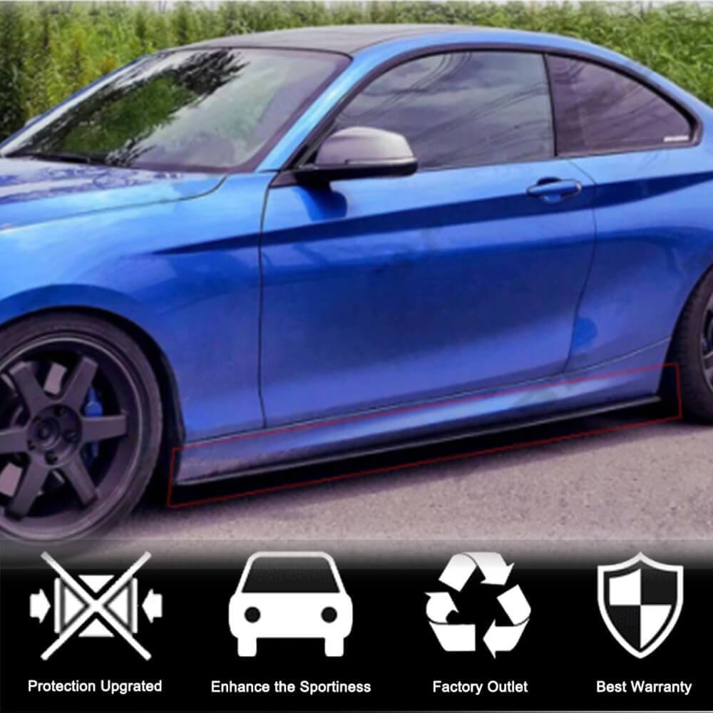 Side Skirt Extensions (for M-Sport, Carbon) for BMW 2 Series F22/F23 2014-2021 - image 2