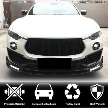 Front Bumper Lip Spoiler V2 (for Base/S, Carbon) for Maserati Levante 2016- - image 2