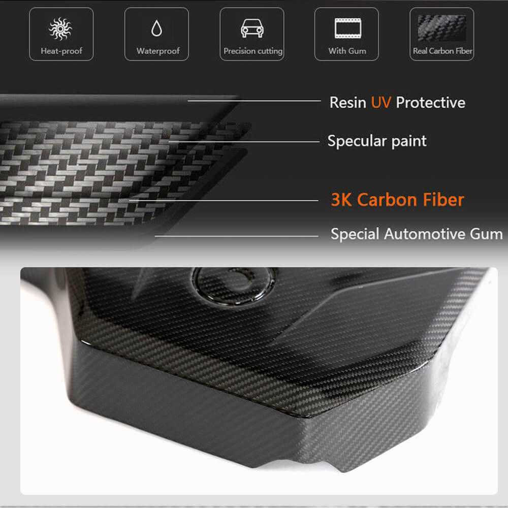 Front Engine Bonnet Hood Cover Dry Carbon Fiber (2021-2023) for BMW 6 series G32 2017- - image 2