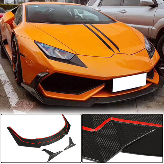 Front Bumper Lip Dry Carbon Fiber for Lamborghini Huracan - image 2