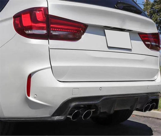 Rear Bumper Diffuser Carbon Fiber V1 (for F85) for BMW X5 F-15 2013-2018 - image 2