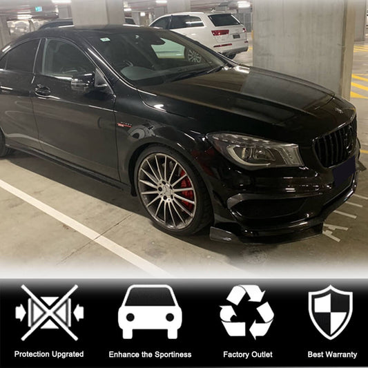 Covers on the front bumper (for Base SD 2013-2016, Carbon) for Mercedes CLA C117 2013-2019 - image 2