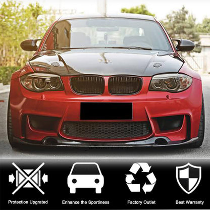 Front Bumper Lip V2 for 1M E82 Carbon for BMW 1 Series E81/E82/E87/E88 2004-2011 - image 2