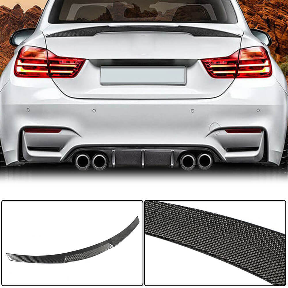 Rear Trunk Spoiler Carbon Fiber V9 (for F82) for BMW 4 series F-32 2012-2020 - image 2