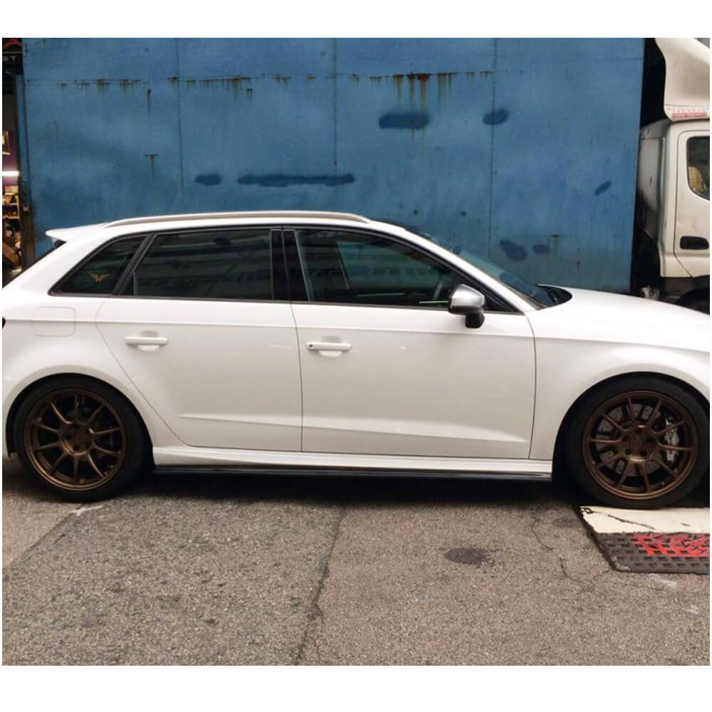 Side Skirts V1 (for S-Line HB, Carbon) for Audi A3 2012-2020 - image 2
