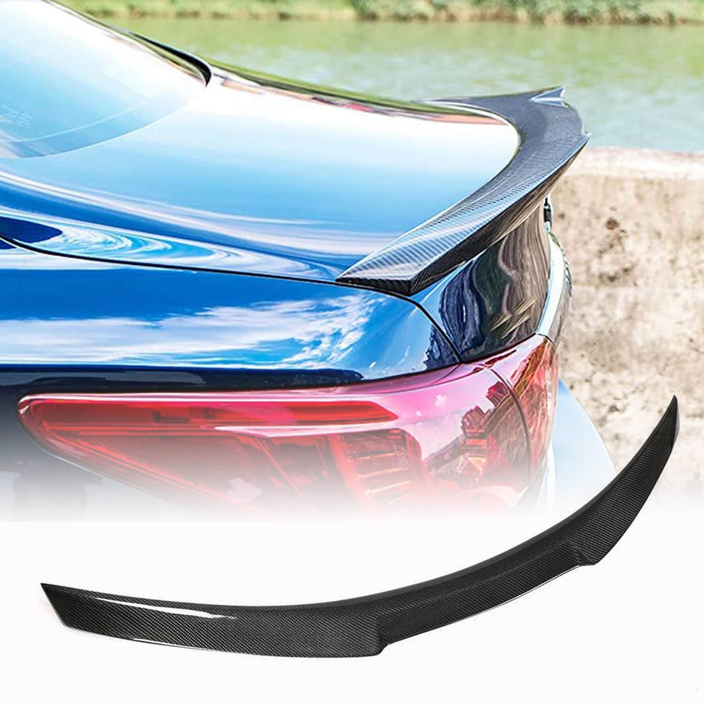 Spoiler V6 (for Q50, Carbon) for Infiniti Q50/Q60 2013-2024 - image 2