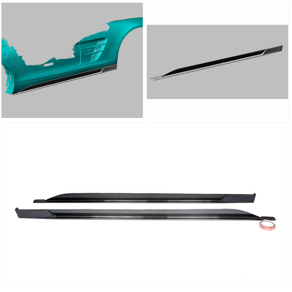 Side Skirts (Carbon) for Mercedes SLS C197 2010-2014 - image 2