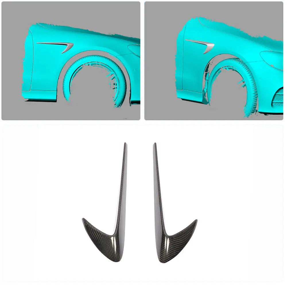 Carbon Front Fender Covers for Mercedes E-сlass W213 2016-2023 - image 13