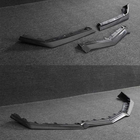 Front Bumper Lip Spoiler (for Z06, 2022-2024, Carbon) for Chevrolet Corvette C8 2019- - image 2