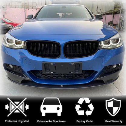 Front Bumper Splitters Carbon Fiber (for F34 M-Sport) for BMW 3 series F-30/31/34 2012-2019 - image 2