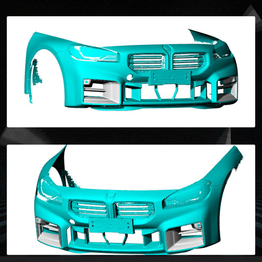 Front Bumper Splitters Carbon Fiber V1 (for G87) for BMW 2 Series G42 2021- - image 2