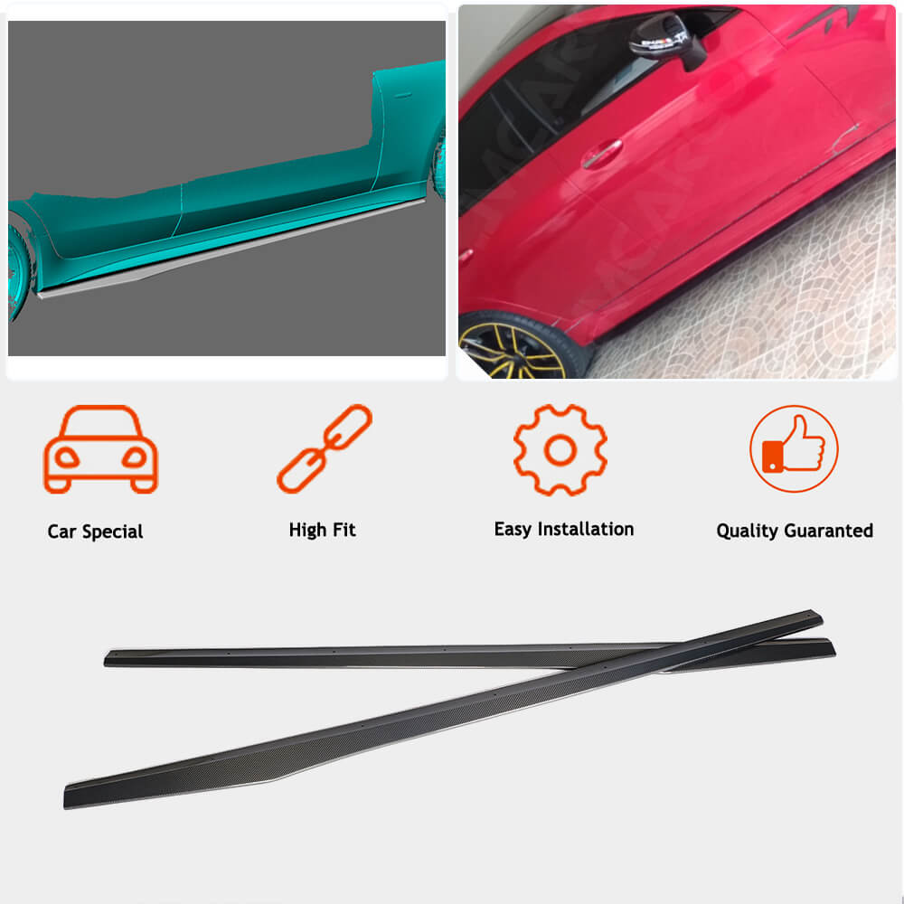 Side Skirts V1 (for AMG/AMG-Line 2018-2020, Carbon) for Mercedes CLS C257 2018- - image 2