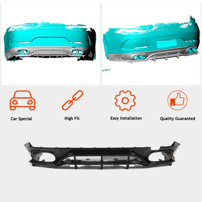 Rear bumper diffuser (for GT43/GT50/GT53 2018-2022, Carbon) for Mercedes AMG GT 4 X290 - image 2