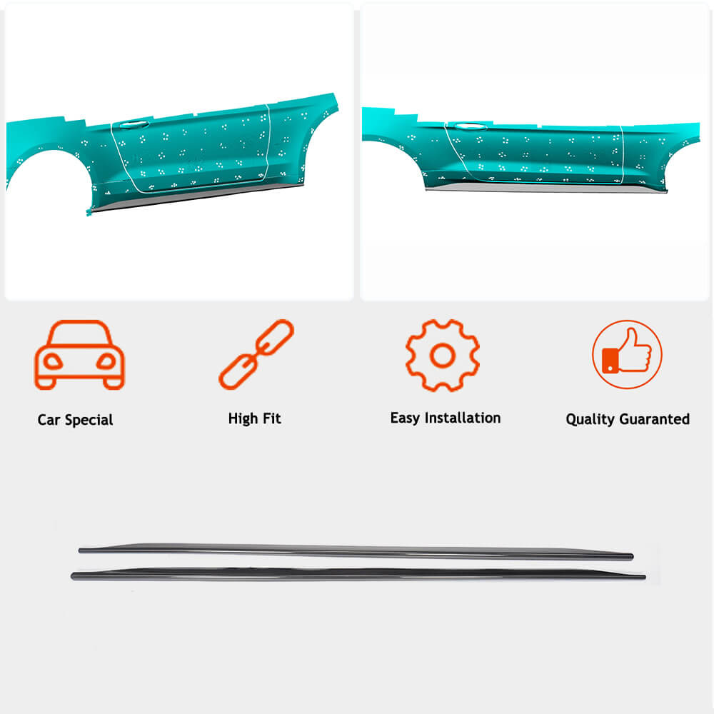 Side Skirts V1 (Carbon) for Ford Mustang 2015-2023 - image 2