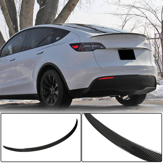 Rear Trunk Spoiler Dry Carbon Fiber V8 (2020-2023) for Tesla Model Y - image 2