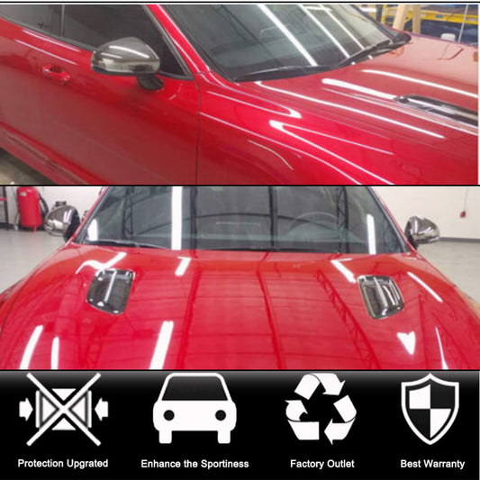 Covers on the hood (Carbon) for Kia Stinger - image 2