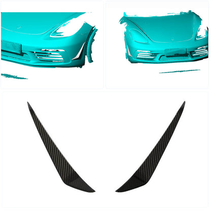 Front bumper lip (Carbon) for Porsche Boxster/Cayman 982 (718) 2016- - image 2