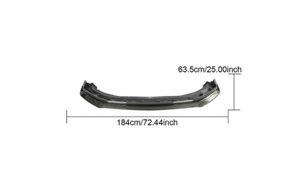 Front Bumper Lip Spoiler (Carbon) for Ford Mustang 2024- - image 2