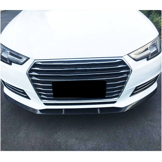 Front Bumper Lip V1 (for Base SD 2015-2019, Carbon) for Audi A4 B9 2015-2024 - image 2