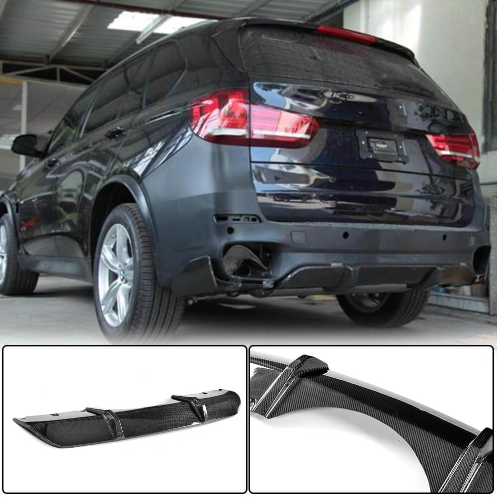 Rear Bumper Diffuser Carbon Fiber V2 (M-Sport) for BMW X5 F-15 2013-2018 - image 2