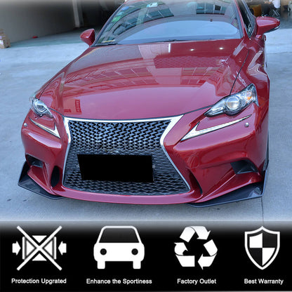 Front Bumper Flap Covers (for F-Sport 2013-2016, Carbon) for Lexus IS 2013- - image 2