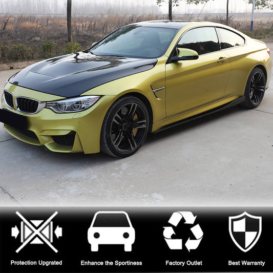 Side Skirts Carbon Fiber V2 (for F82) for BMW 4 series F-32 2012-2020 - image 2