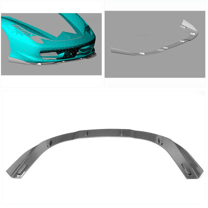 Front Bumper Lip Spoiler (2011-2013, Carbon) for Ferrari 458 Italia 2009-2015 - image 2