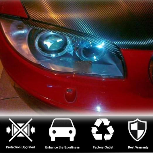 Headlight Eyebrows Lamp Eyelids Carbon Fiber for BMW 1 series E81/82/87/88 2004-2011 - image 2