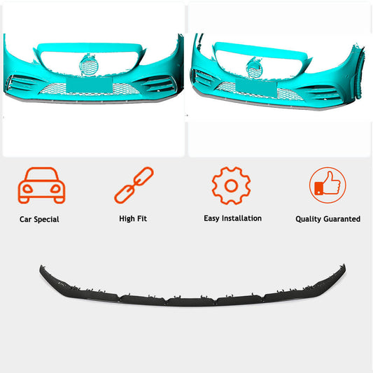 Front Bumper Lip V2 for C43 AMG 2019-2021 Carbon for Mercedes C-сlass W205 2014-2021 - image 2
