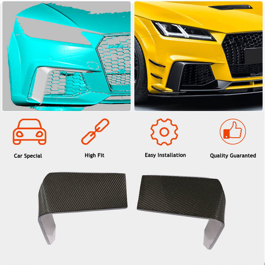 Fog light covers (for RS, 2016-2019, Carbon) for Audi TT 2014-2023 - image 2