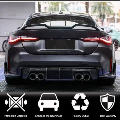Rear Trunk Spoiler Carbon Fiber V5 (Coupe) for BMW 4 series G22/23/26 2020- - image 2