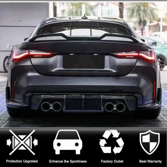 Rear Trunk Spoiler Carbon Fiber V5 (Coupe) for BMW 4 series G22/23/26 2020- - image 2