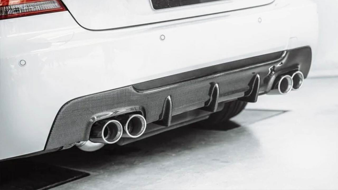 Rear Bumper Diffuser V1 (for M-Sport, Carbon) for BMW 3 Series E92/E93 2006–2013 - image 2