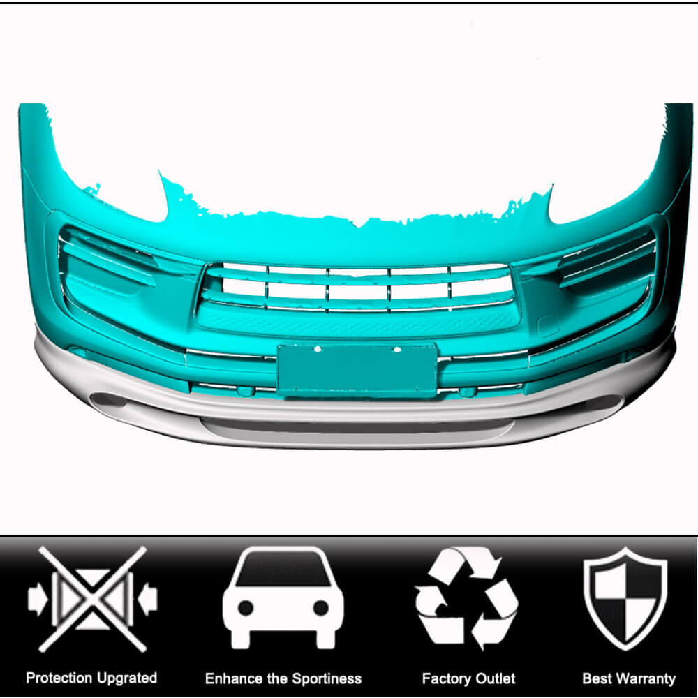 Front Bumper Lip Spoiler (2022+, Carbon) for Porsche Macan 2014-2024 - image 2