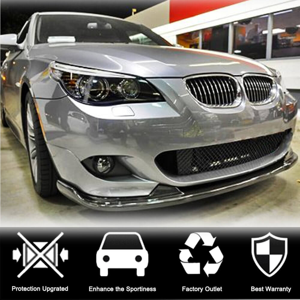 Front Bumper Lip Carbon Fiber (M-Sport) for BMW 5 series E-60/61 2003-2010 - image 2