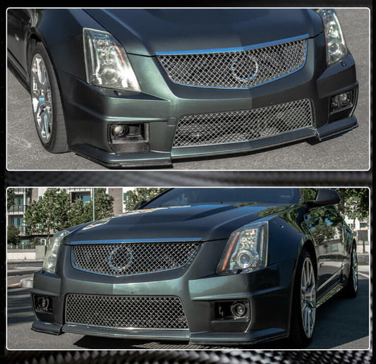 Carbon Front Bumper Covers (for CTS V Coupe) for Cadillac CTS 2007-2014 - image 2