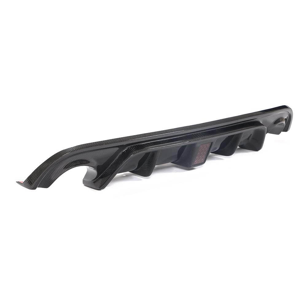 Rear Bumper Diffuser V4 (for Q50 Base/Sport 2014-2017, Carbon) for Infiniti Q50/Q60 2013-2024 - image 2