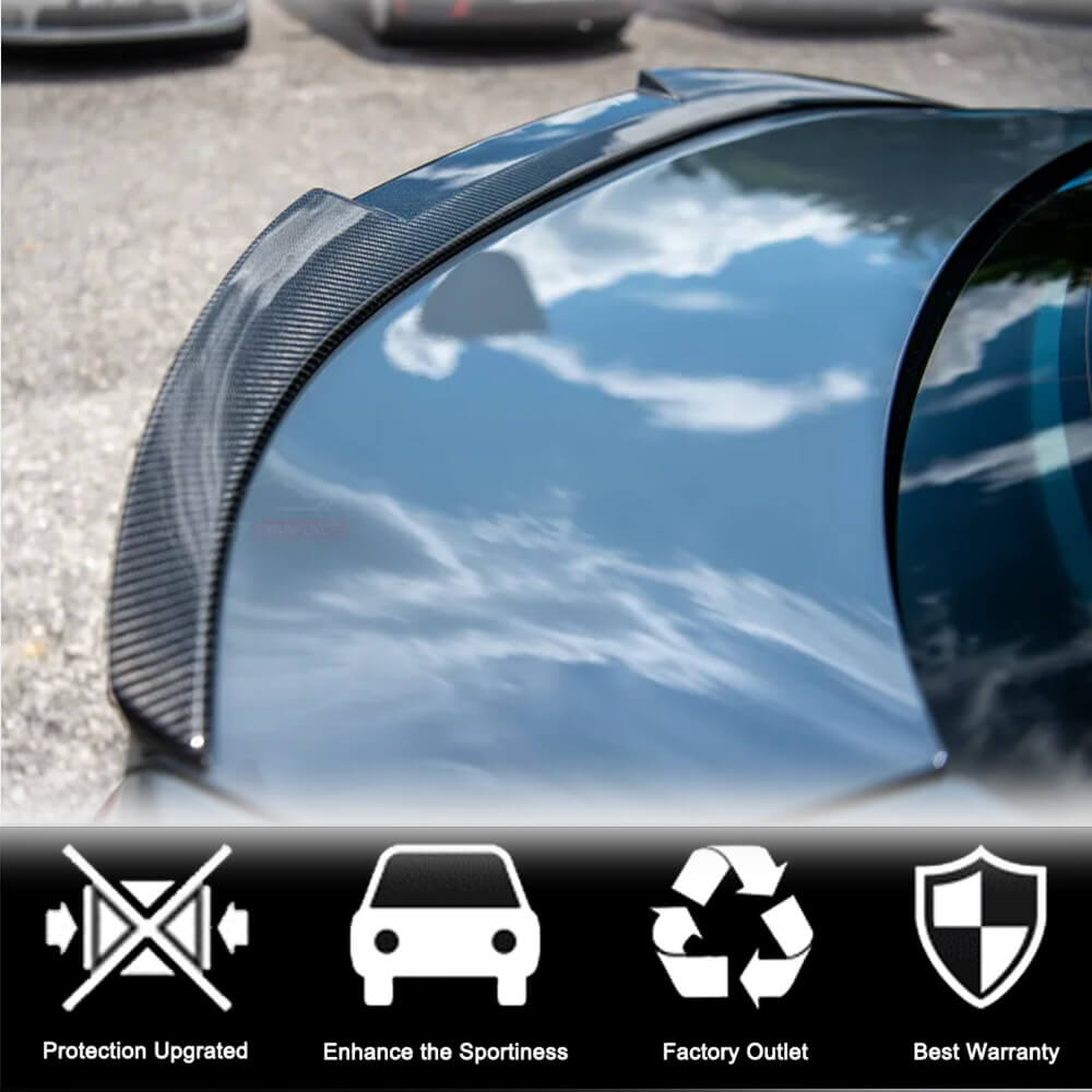 Rear Trunk Spoiler Carbon Fiber V2 for BMW 2 Series Gran Coupe F44 - image 2
