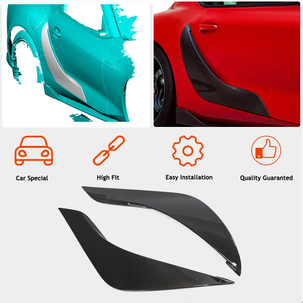 Door Trim Covers (Carbon) for Toyota Supra 2019- - image 3