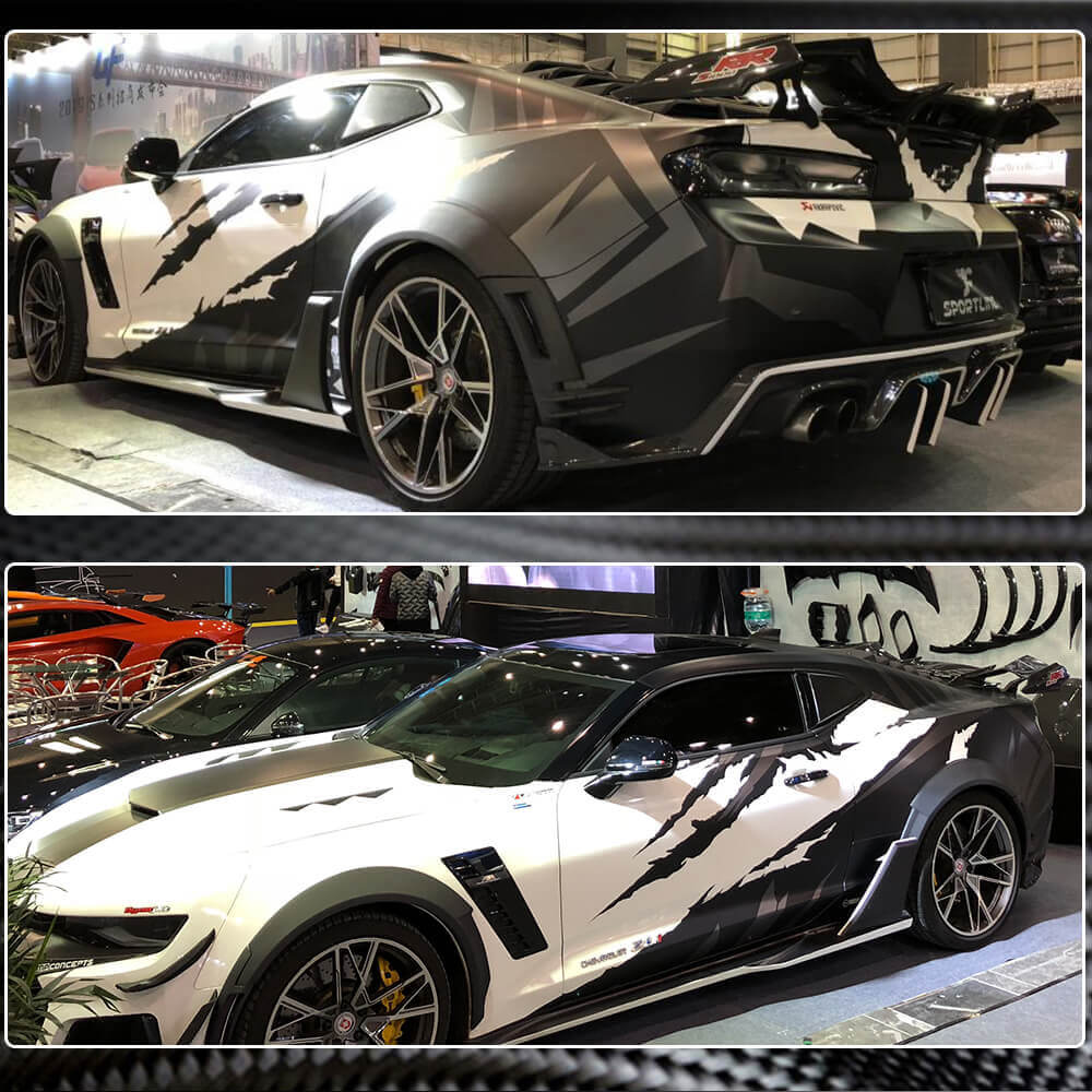 Fender Flares (2016-2019, Carbon) for Chevrolet Camaro 2015- - image 2