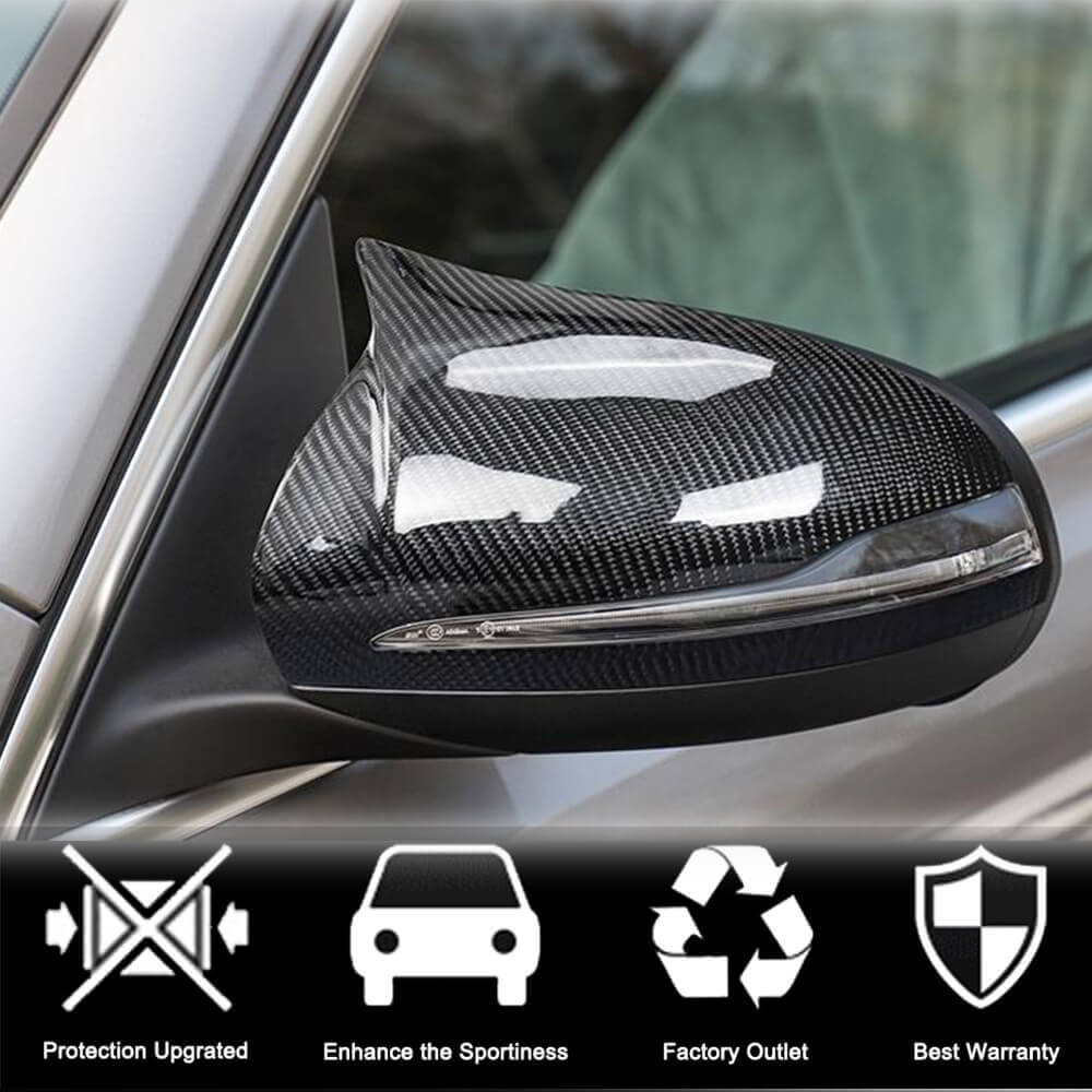 Mirror Caps V4 (Carbon) for Mercedes C-сlass W205 2014-2021 - image 2