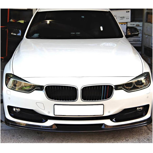 Front Bumper Lip Carbon Fiber V1 (2012-2015 Base) for BMW 3 series F-30/31/34 2012-2019 - image 2
