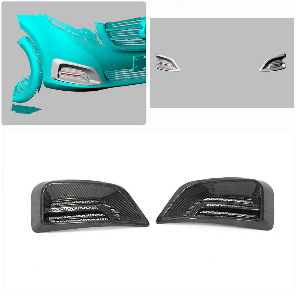 Fog Light Covers V2 (2014-2019, Carbon) for Mercedes Vito/V-class W447 2014- - image 2