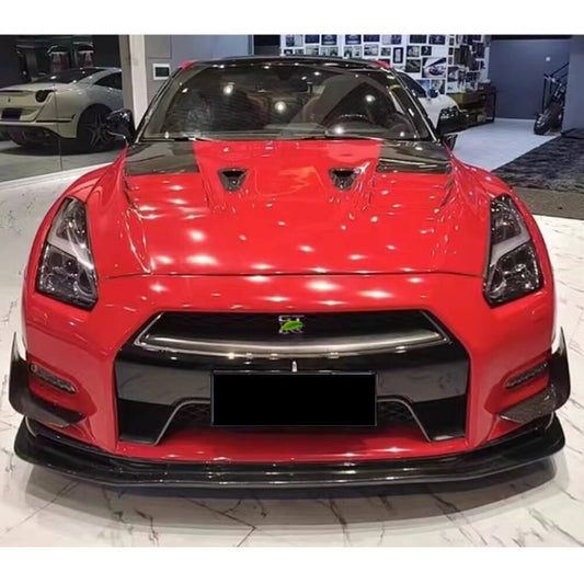 Covers on the front bumper (2009-2015, Carbon) for Nissan GT-R - image 2
