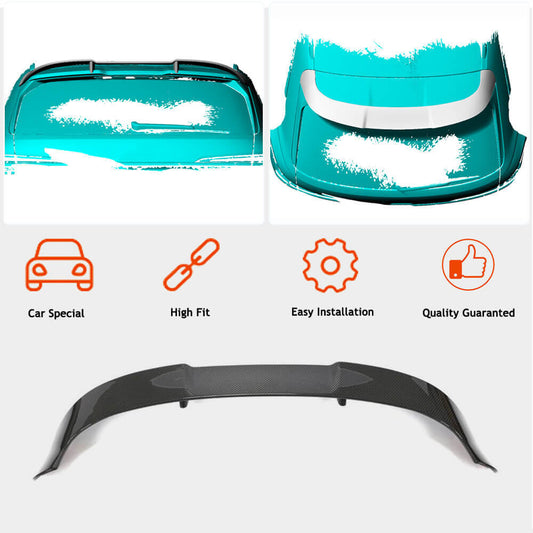 Rear Roof Spoiler Dry Carbon Fiber V1 for Audi A6 C8 2018- - image 2