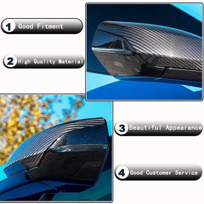Mirror Covers (2019-2022, Carbon) for Chevrolet Corvette C8 2019- - image 2