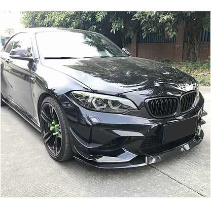 Front Bumper Lip V5 (for F87 M2, Carbon) for BMW 2 Series F22/23 2014-2021 - image 2